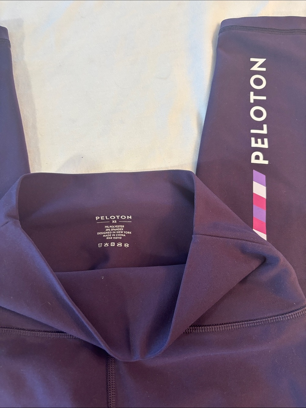 Peloton Plum Purple Cadent Leggings, high-rise, XS - Picture 7 of 7